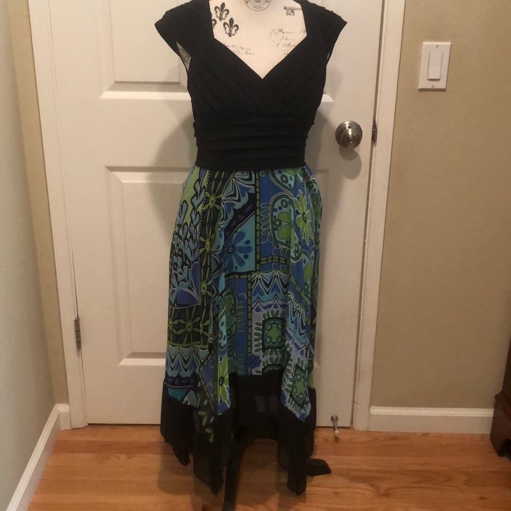 Sangria Fun Flowy  Dress